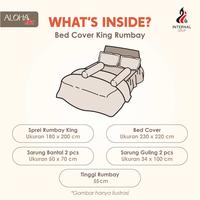 Gambar Aloha Max x Ayu Ting Ting - Bed Cover Set King 180x200 Tinggi 25Cm Rumbai - Geoma dari Lady Rose Sprei Kab. Bandung 4 Tokopedia