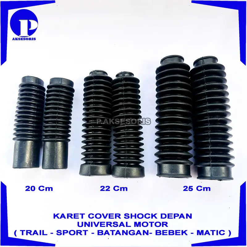 Karet Cover Shock Depan Universal Motor TRAIL-SPORT-BATANGAN-BEBEK-MATIC Honda Yamaha Suzuki Kawasaki 0