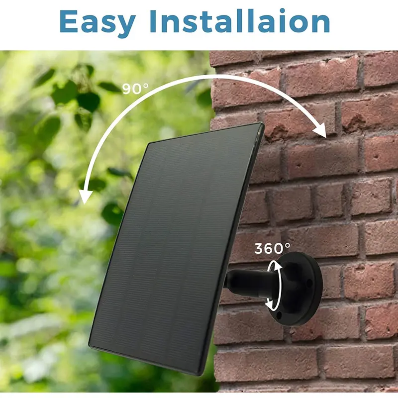 SINOVISION SP2 Solar Panel -type c 3M Cable IP66 Waterproof Solar Charging Panel 2W Power Compatible Battery Camera Cctv Kamera 6