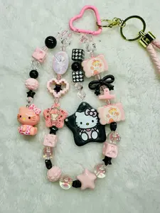 [BAGCHARM SUPER KAWAI STRAP PHONE 2500ML] Kualitas Premium Karakter Lucu dengan Manik-manik Beragam Cocok untuk Hiasan Koleksi DIY dan Tas Anda