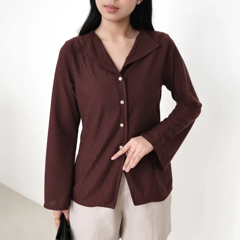 Caerys - Lexy Top - Atasan Wanita - Long Sleeves Panjang fit Basic 0