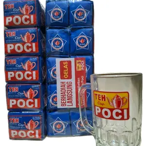 TEH POCI BIRU  10 bungkus free gelas gagang