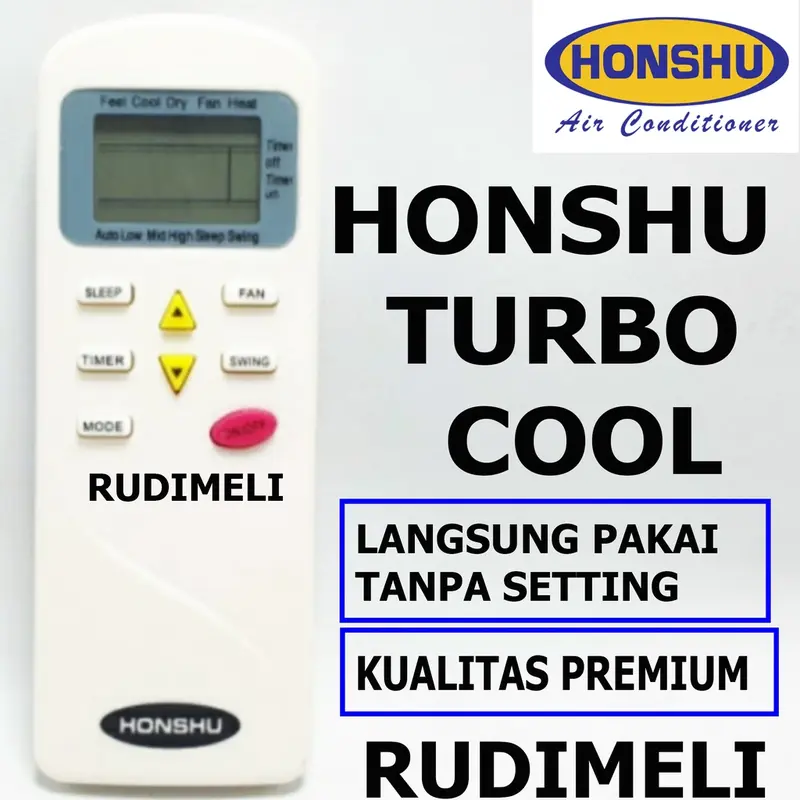 REMOTE AC / REMOT AC HONSU TURBO COOL TANPA SETTING/ LANGSUNG PAKAI 2