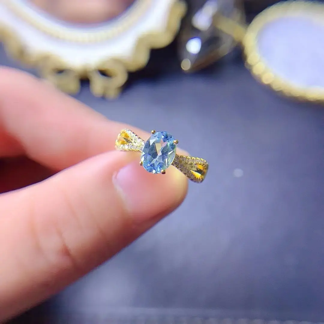 Boutique pure natural Paraibatopa ring