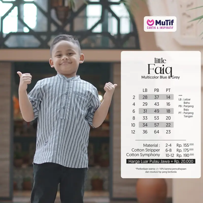 KOKO ANAK \ LITTLE FAIQ \ PAKAIAN MUSLIM ANAK LAKI-LAKI 4