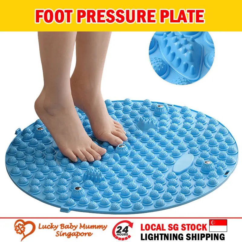 Foot Pressure Plate / Round Foot Massage Board / Jogging Massage Foot Mat / Anti-Slip Foot Reflexology Pad Adjustable Body Care Therapy Comfort