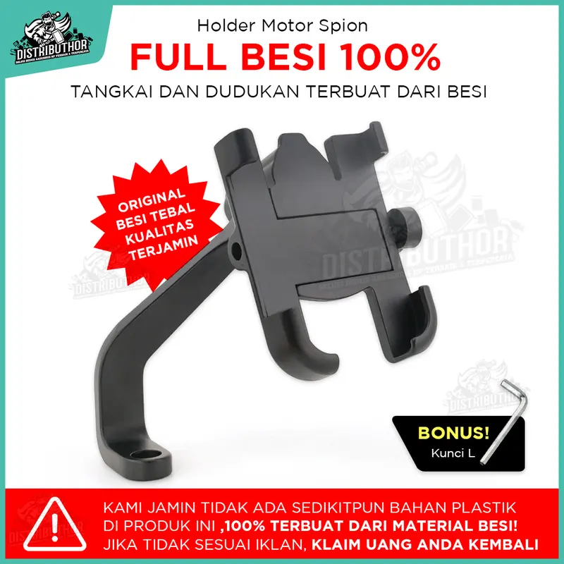 Holder hp spion BESI penahan ponsel penyangga pencagak pegangan stand handphone di motor original kuat aman anti slip mudah di gunakan NB20 0