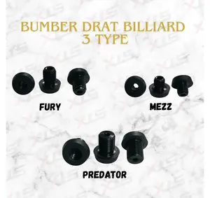 STX BILLIARD : Bumper Mezz, Predator, Fury, untuk Permainan Billiard Profesional dan Rekreasi