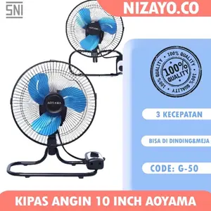 kipas angin AOYAMA meja & dinding 2in1 10”