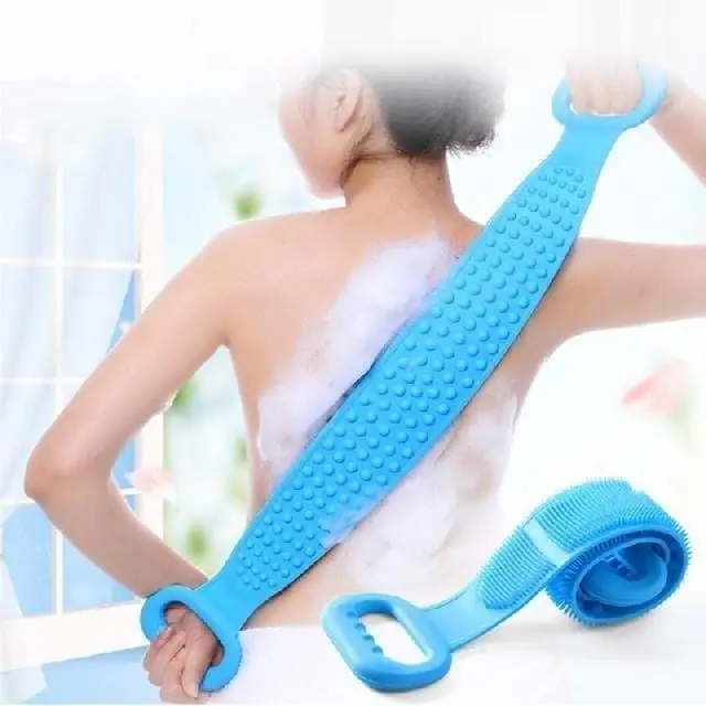 Sikat Mandi Silikon Lembut Sisir Mandi alat gosok punggung SPONS MANDI SHOWER SPONGE SCRUB MASSAGE CLEANING BATH SHOWER SILICONE Sikat Gosok Punggung Mandi Alat Pembersih Punggung Body Brush