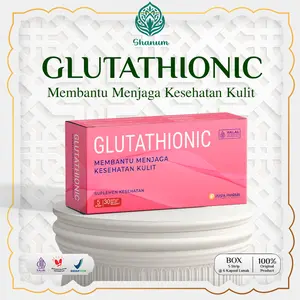 GLUTATHIONIC - L Glutathione Reduce 500 mg Plus Vit C 200 mg Dan Vit E 100 IU - Suplementasi Untuk Kesehatan Dan Kecerahan kulit - 30 Kaplet/ Box