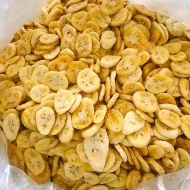  500gr chuối sấy  mini snack ăn vặt 