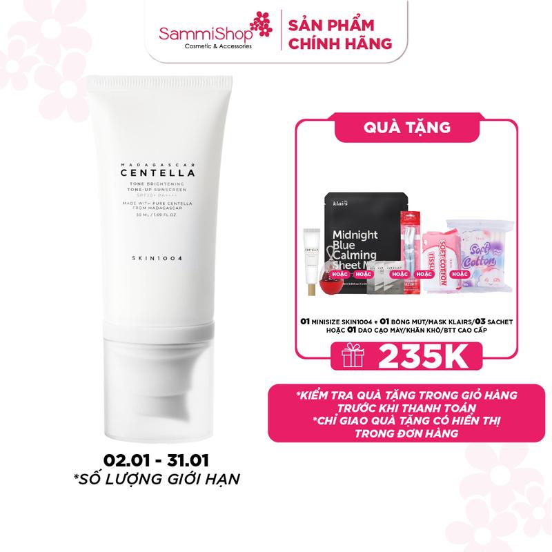 Skin1004 Kem chống nắng Madagascar Centella Tone Brightening Tone-up Suncreen SPF50+ PA++++ 50ml