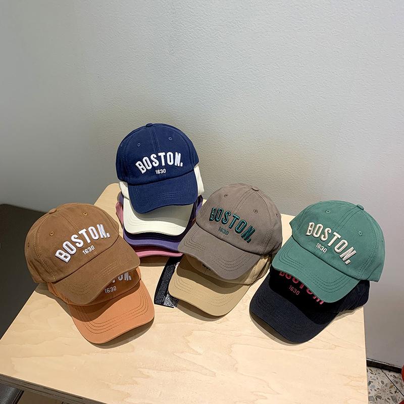 Letter Solid Color Children's Baseball Cap Outdoor Sunshade Adjustable Boys and Girls' Casual Hat 1