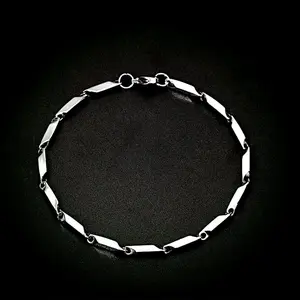 GELANG RANTAI PADI PRIA MODEL TERBARU ANTI KARAT DAN TIDAK LUNTUR Titanium Bracelets