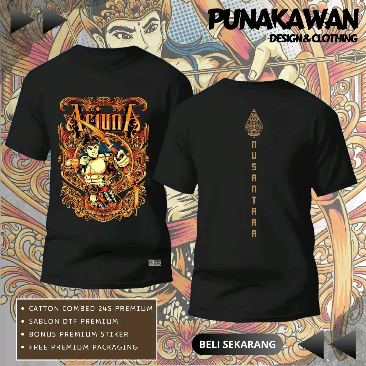 KAOS BRAND PREMIUM ( Panah Asmara Arjuna )