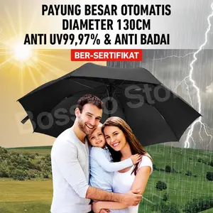 SevenPlus Payung Besar Jumbo Golf Otomatis Kualitas Export Jepang Payung Golf Otomatis premium payung mobil payung jumbo bahan fiberglass jari fiber payung besar murah payung golf besar payung anti UV protection golf umbrella rangka fiber