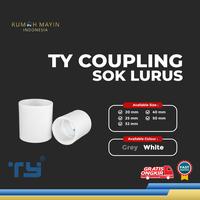 Gambar TY Coupling Sok Lurus / Sambungan Pipa Pipe U – PVC by 3 Pawns - GREY, 20 dari Rumah Mayin Kota Administrasi Jakarta Barat 1 Tokopedia
