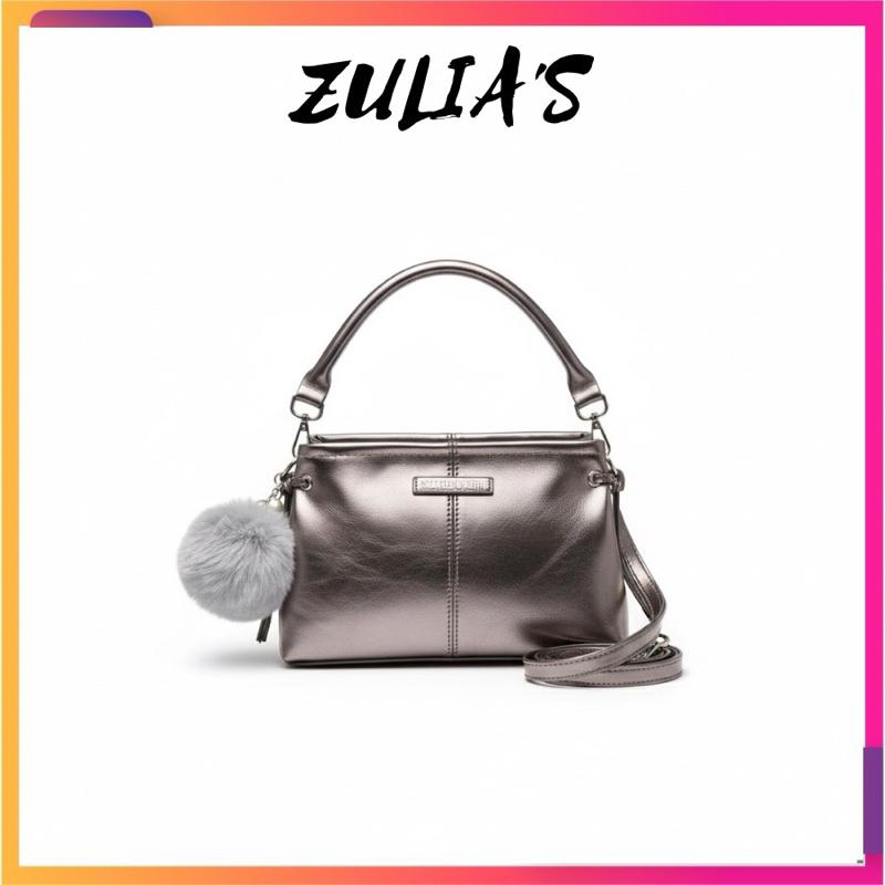 Tặng Charm Bông Ngọc Túi Xách Nữ Cao Cấp Đeo Chéo Da Nhăn Chuẩn Loại 1 Tặng Kèm Gấu Ngọc Zuliashop8386