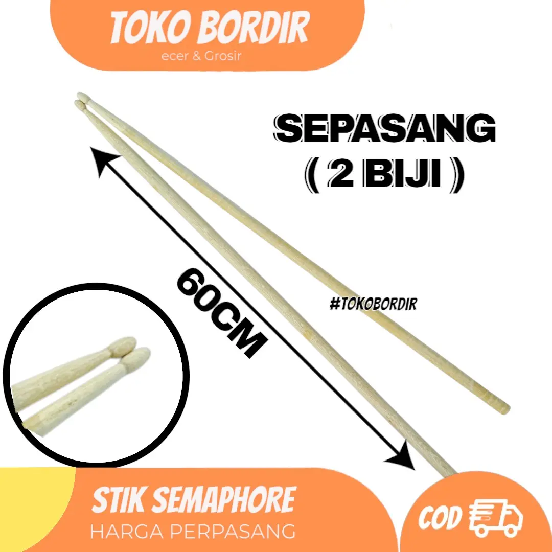 Stik semaphore 60cm / tongkat semaphore 60cm