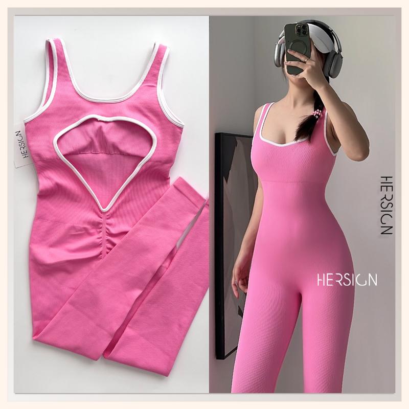  HERSIGN Set đồ tập yoga nữ Set jumpsuit tập gym nữ khoét lưng cuốn hút SET175 
