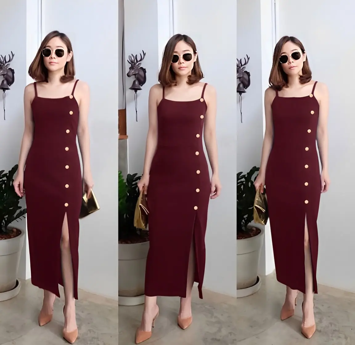 GFS Dress Rajut Dona Ld 90 - 100 cm P 110 cm B 300 gr Cotton Polyester #4406