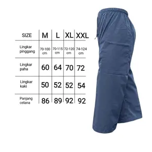 celana sirwal celana komprang celana sontog celana santri celana hajian Muslim Pria Dewasa