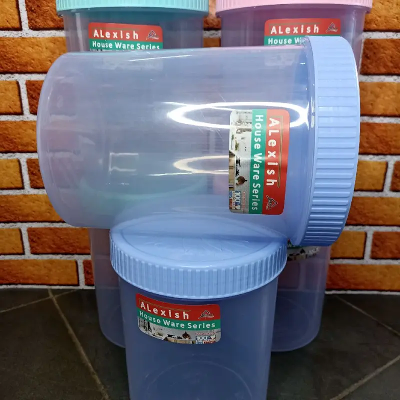 (6pcs)toples MIURA plastik toples kue lebaran toples cemilan ALexish 2kg 6