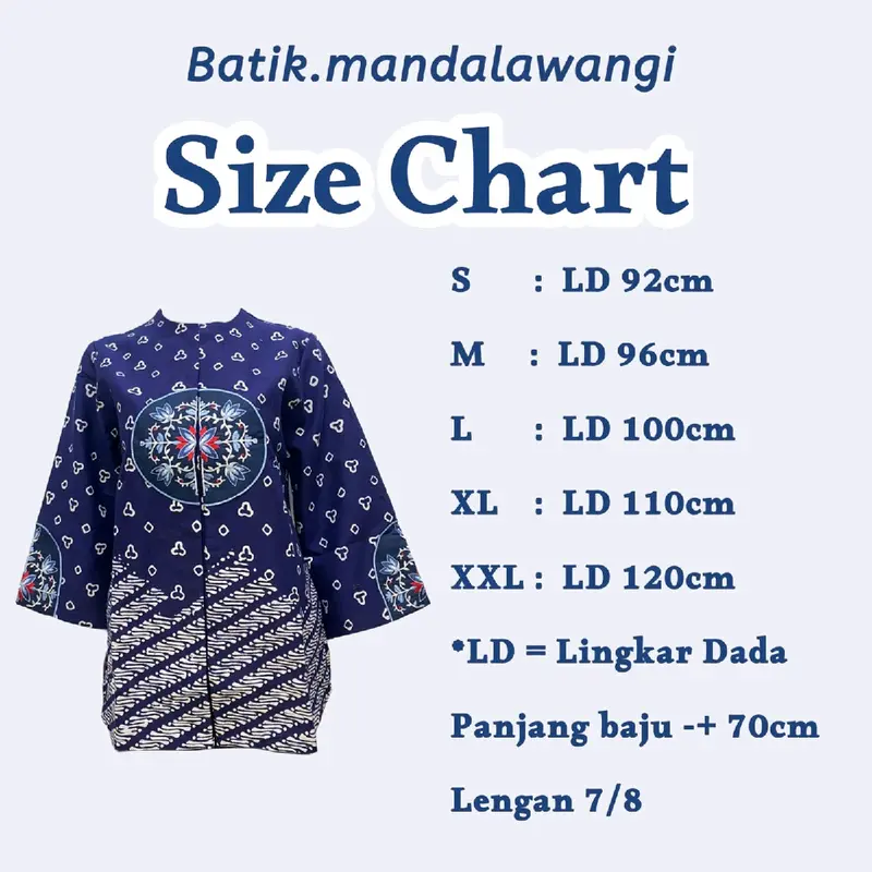 Blouse  Batik model abaya bahan katun full trikot 1