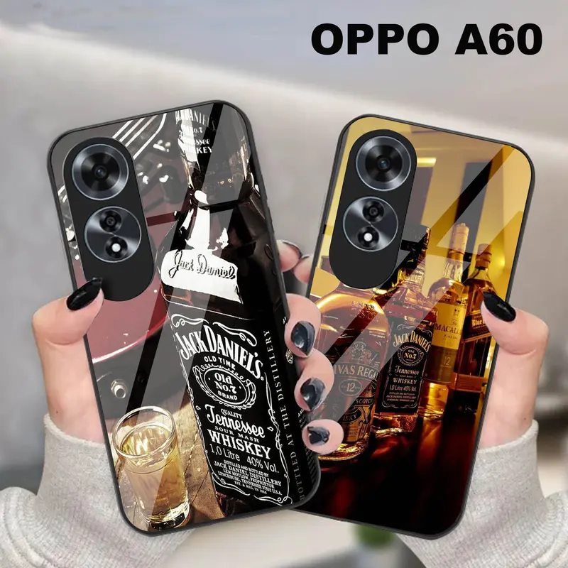 Armorcase Softcase Glass Kaca Kilau Opp*  A60 Terbaru Casing Handphone Pelindung Camera Protect (905) 0