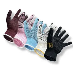 12 pasang sarung tengan proyek motif bintik anti slip multifungsi