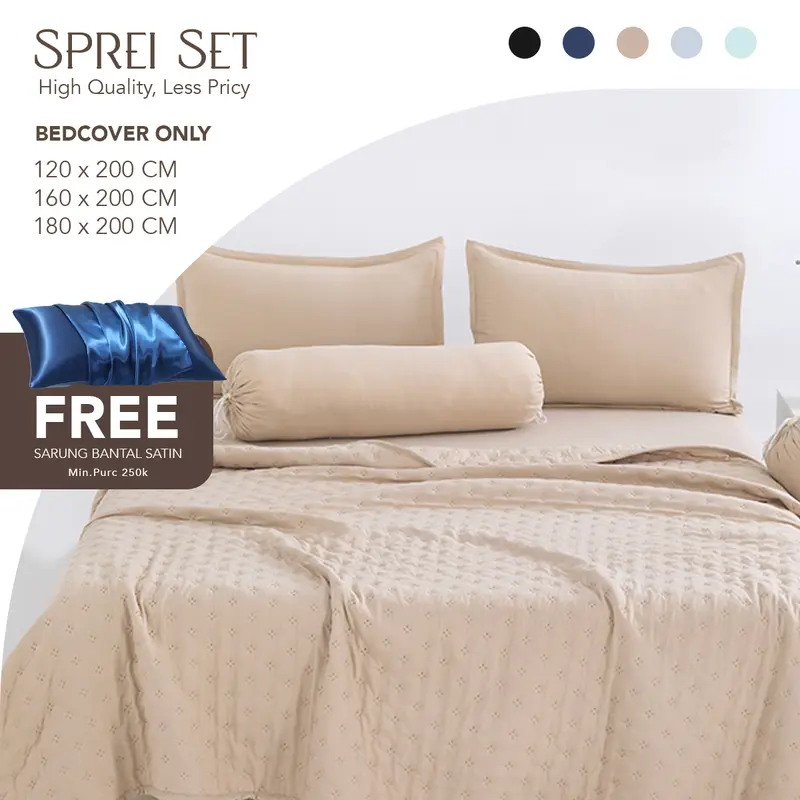 Series Bed Cover ONLY Selimut Tidur Lembut Motif Polos Soft Washable BEST SELLER - ZHB 0