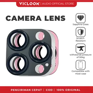 VICLOOK Tempered Glass Lensa Kamera HD Fit for iPhone 11/12/13/14/15/16/17/Air/Mini/Pro/ProMax/Plus