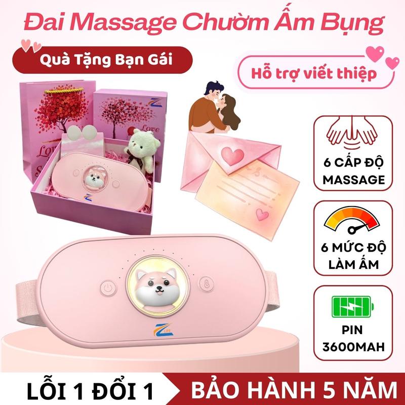  Qùa Tặng 14 2 8 3 20 10 NOEL Sinh Nhật  - Đai massage bụng kinh máy chườm bụng làm ấm giảm đau cho nữ hàng ngày đến kì dâu máy rung bụng  may massage bung may massage bungkinh 