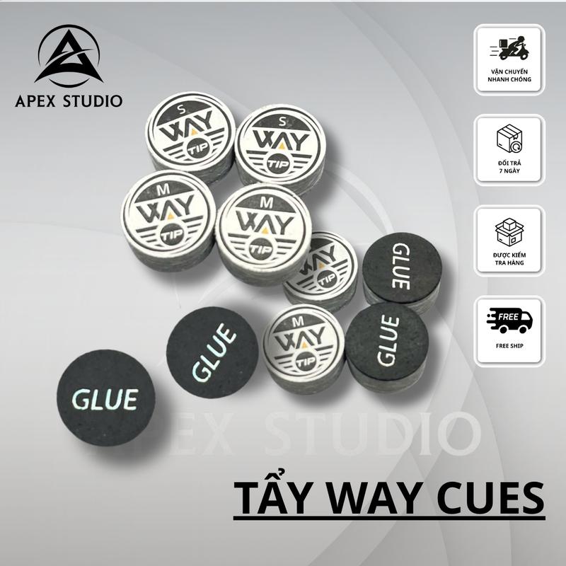 Tẩy Way Cues Size S,M - APEX BILLIARDS SHOP