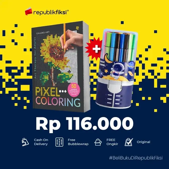 Buku Anak Mewarnai Pixel Coloring - Galena Art - RuangKata