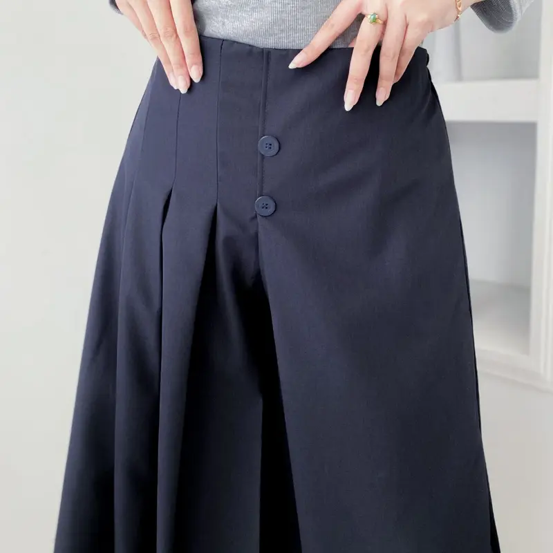 Celana Kulot Katun Barens Pants - Celana Panjang Casual Wanita Linen Rocela Bawahan Muslim Celana Kekinian 5