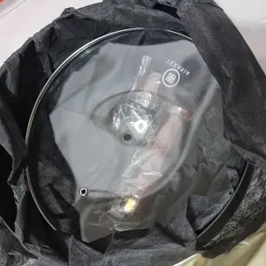 [EXCLUSIVE YENNY DI CHINA] TEXANIA Panci Besi Non-Coating Anti Lengket Gagang Kayu Tutup Kaca Diameter 24cm Kitchenware