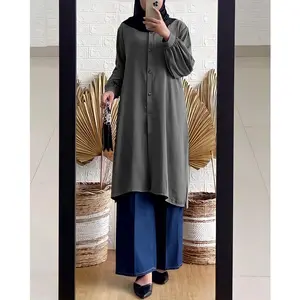 Tunik Wanita Bahan Shakila Bottega Twil Panjang Premium