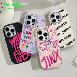 Case untuk FOR VIVO Bulat dan lucu Pola Tren Warna Berlaku untuk Y19 Y17s Y28(5G) Y20 Y20i Y20s Y12s Y50 Y30 Y30i Y15s Y15A Y01 Y21 Y21s Y21A Y33s Y16 Y36(4G 5G) Y27 Y27s(4G) Y22 Y22S Y35 4G Y91 Y93 Y95 Y02 Y18 Y03 Y03T Y28(4G) Y100 Y19s(