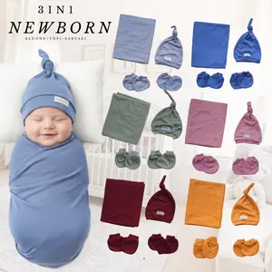 Bedong Bayi Set 3In1 Jumbo Motif  Polos instan Lembut Newborn karakter kartun zebra