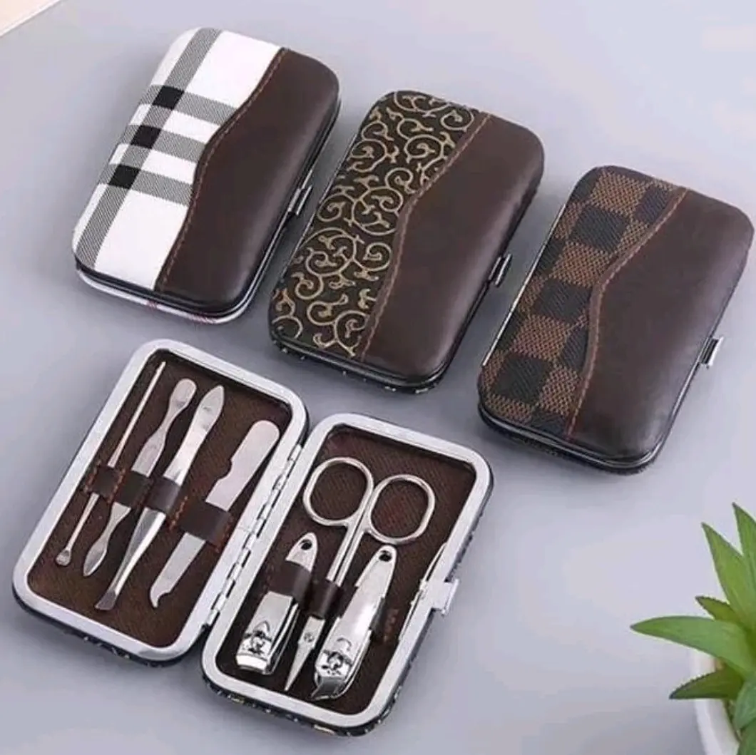 GUNTING KUKU SET / MANICURE SET ISI 7 PRAKTIS Nail Steel Tangan Pinset