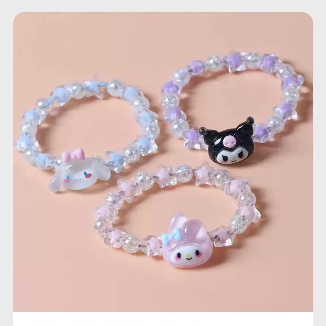 Bracelet sanrio characters Kiromi Cinnamoroll Melody set stretchable