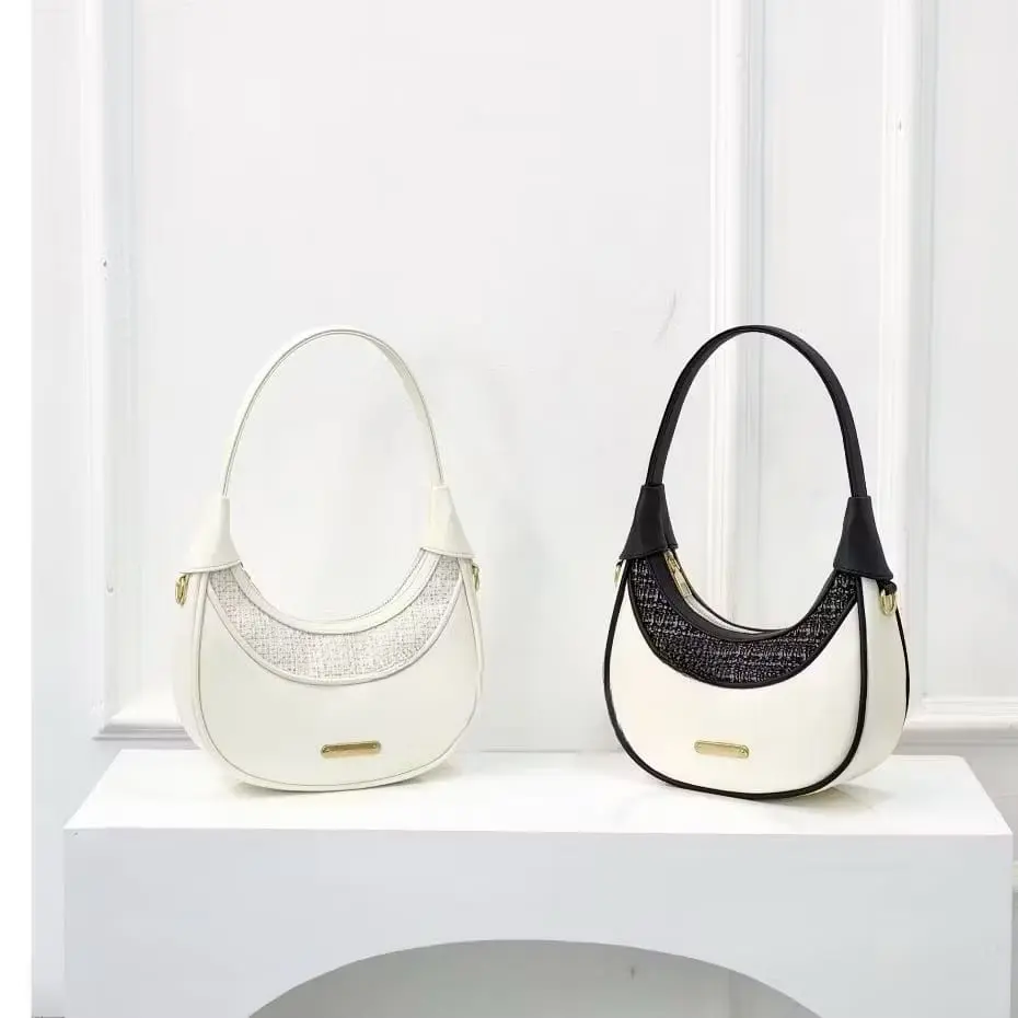 Tas Selempang Wanita Elody Kanvas Kulit - Mats.ID Slingbag Cewek   bag shoulder