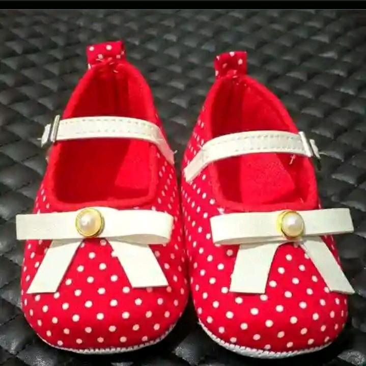 sepatu bayi perempuan prewalkeer usia 0-12 bulan untuk bayi belajar jalan merangkak 4