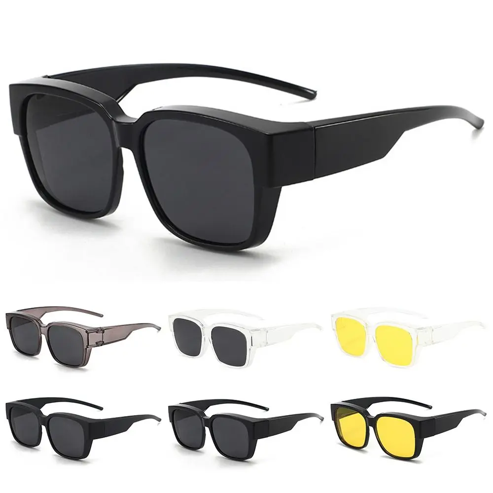 Women Men for Driving Riding That Can Be Worn over Other Glasses Fit Over Glasses Sunglasses Square Shades Polarized Wrap Around