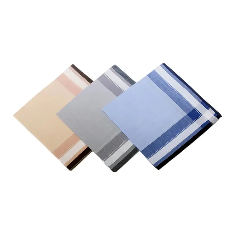 Khăn Tay Nam, Chất Liệu Cotton, Khăn Tay Vuông Bỏ Túi, Khăn Tay Dụng Cụ, 40x40cm, Nhiều Màu Sắc, Thích Hợp Cho Dạ Hội, Đám Cưới Thường Ngày, Lễ Kỷ Niệm, Ông Nội, Tuyệt Vời Làm Quà Tặng 0