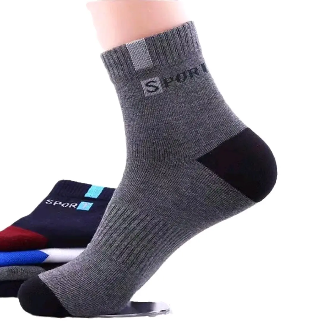 New Sport Paket 12 Pasang Kaos Kaki Pendek Pria Wanita Olahraga Katun Halus Tebal Hitam Abu Fashion Lembut Nyaman Dewasa