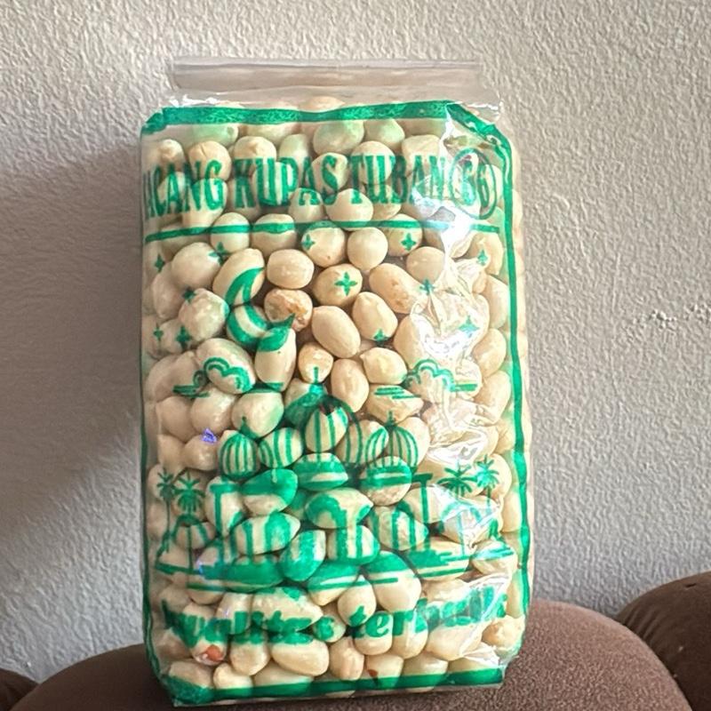 5 bungkus Kacang Kupas Asli Tuban 250g x 5 Bungkus - Total Berat 1,250g - Goreng, Food, Mete, Kering, Snack, Cemilan Bawang Makanan Camilan Mede 4