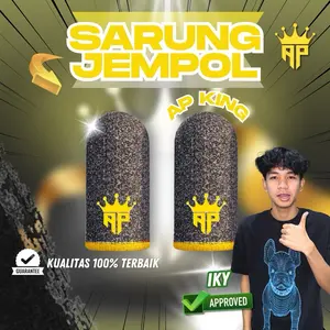 (Sarung Jempol AP King X IkyIkyy) Aksesoris Gaming Anti Keringat & Licin Untuk Game Free Fire & Mobile Legends By Andra ST